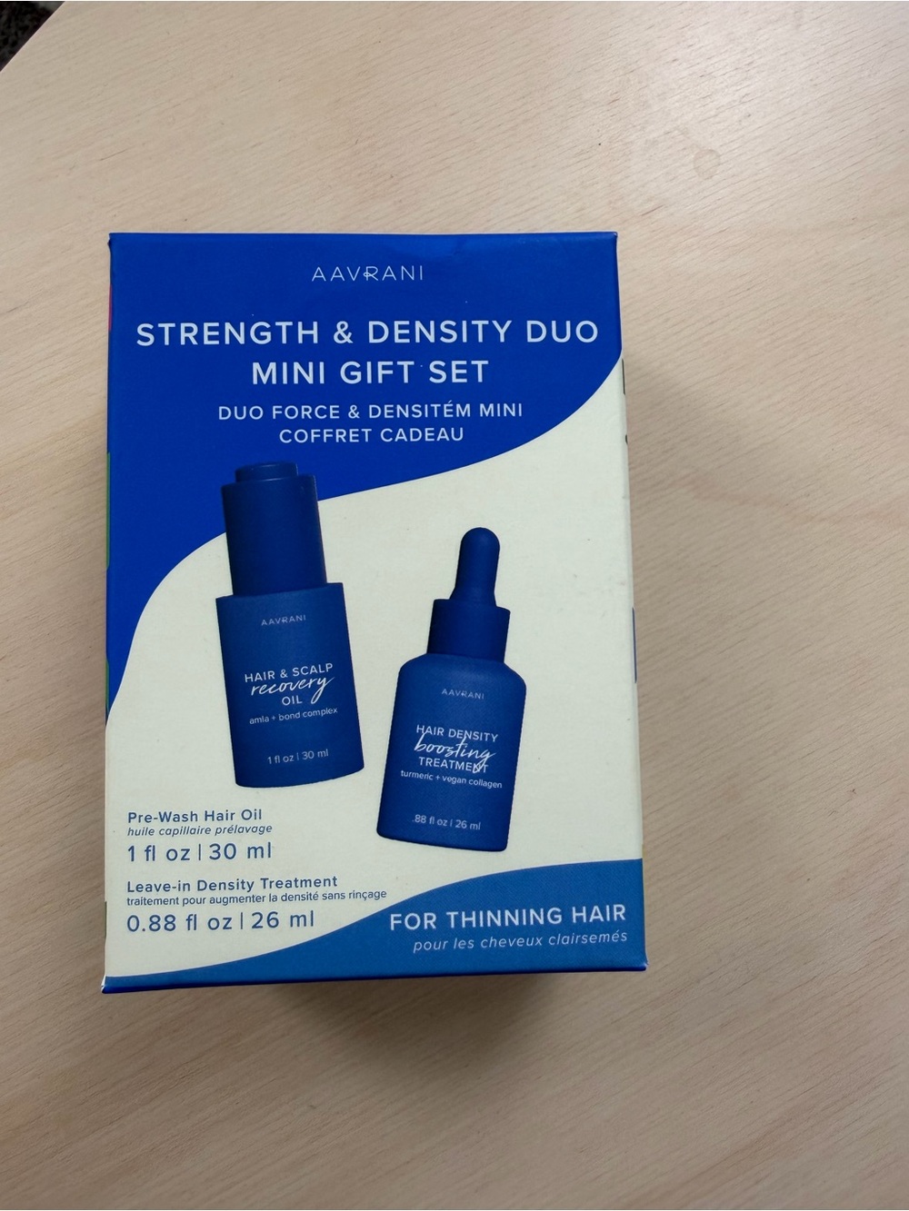 Aavṛani Strength & Density Duo Mini Gift Set — Blue